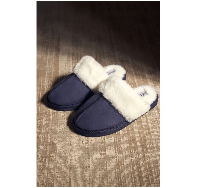 SELMARK zamszowe kapcie klapki