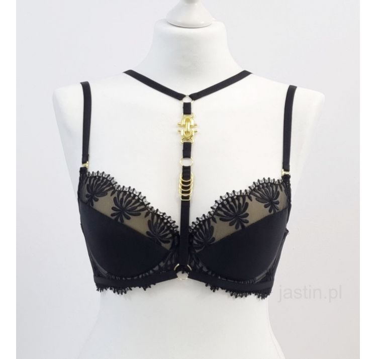 JASTIN open bra chokker nv-111 zŁoty