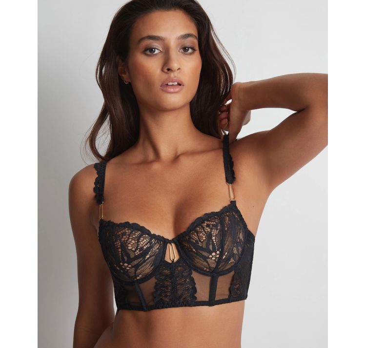 AUBADE PARIS flowermania koronkowy biustonosz pÓŁgorset bustier