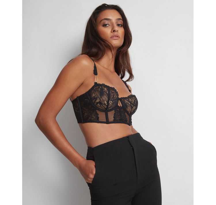 AUBADE PARIS flowermania koronkowy biustonosz pÓŁgorset bustier