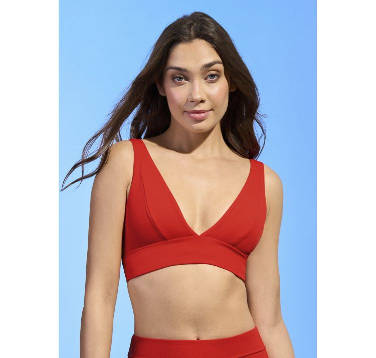 MAAJI crimson paradise bikini long line triangle
