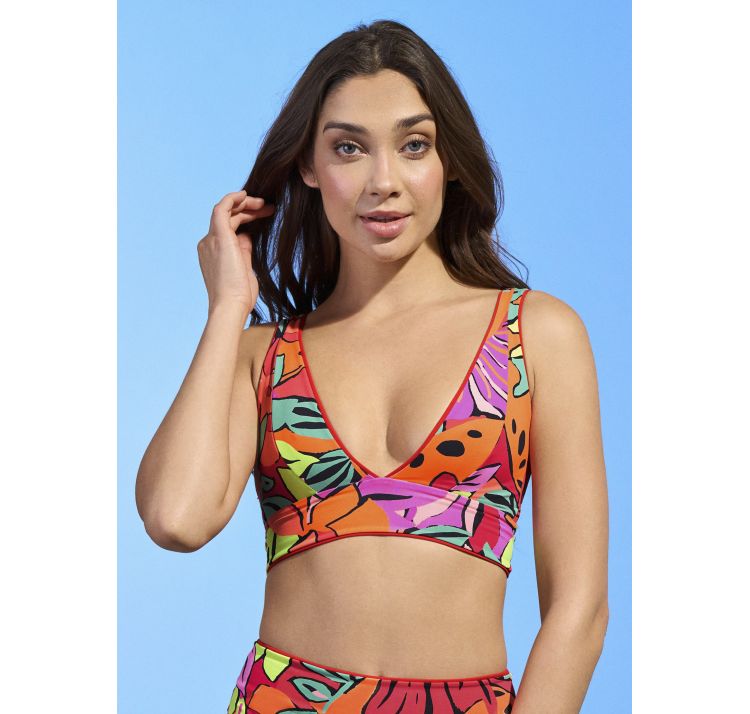 MAAJI crimson paradise bikini long line triangle