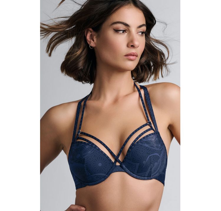 MARLIES DEKKERS supernova usztywniany biustonosz push up z paskami