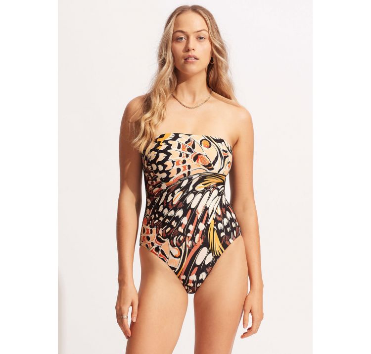 SEAFOLLY take flight kostium jednoczĘŚciowy bez ramiĄczek