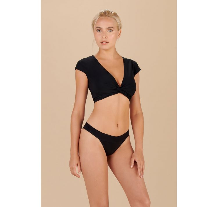 PAIN DE SUCRE tako 61 wiĄzany top z krÓtkim rĘkawem