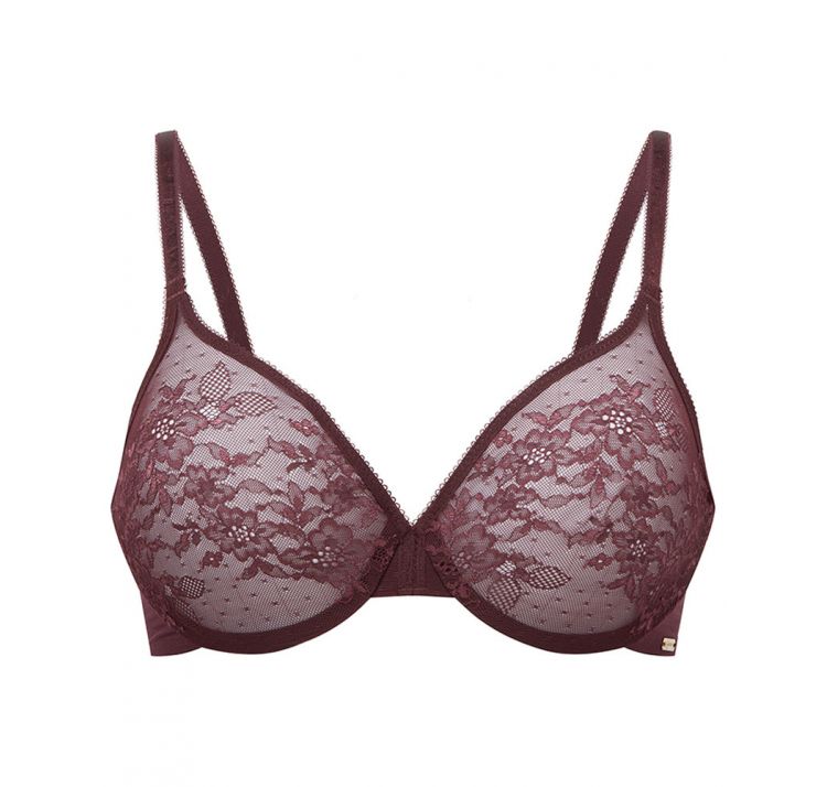GOSSARD glossies lace koronkowy biustonosz z tŁoczonĄ miskĄ