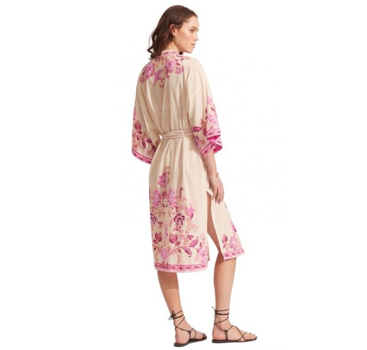 SEAFOLLY silk road kimono baweŁna z wiskozĄ