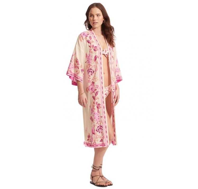 SEAFOLLY silk road kimono baweŁna z wiskozĄ