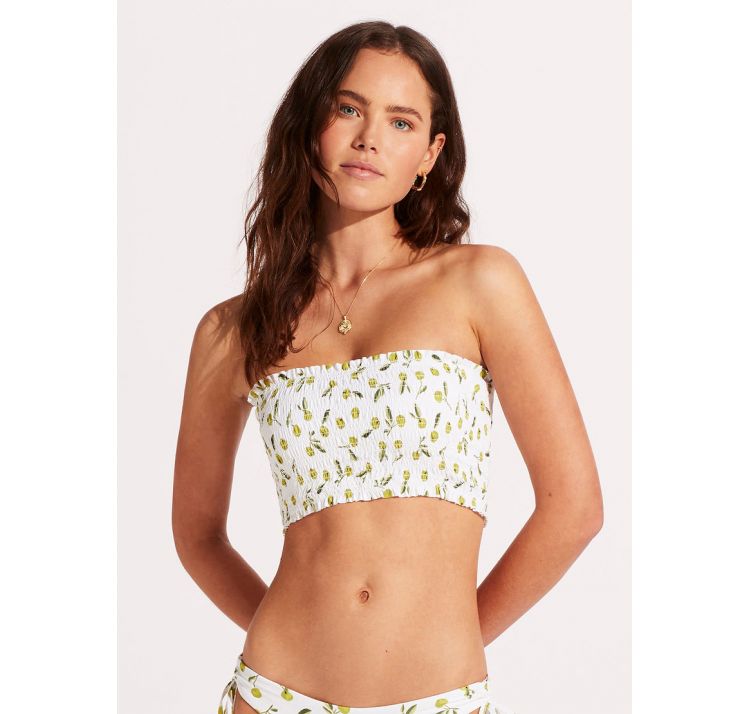 SEAFOLLY summer crush marszczona opaska bikini