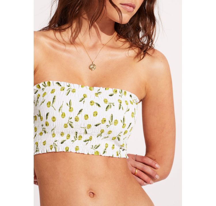 SEAFOLLY summer crush marszczona opaska bikini