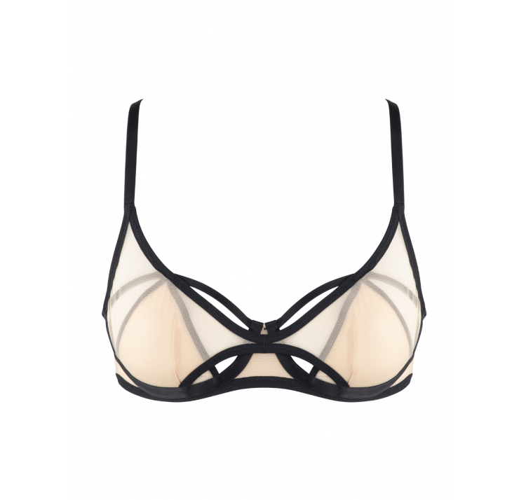 SCANDALE sleek miĘkki biustonosz balkonetka na fiszbinie