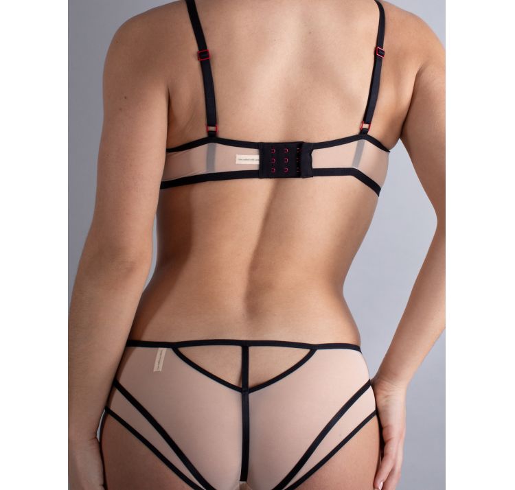 SCANDALE sleek tiulowe majtki hipsterki