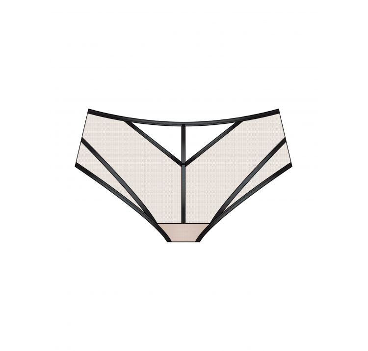 SCANDALE sleek tiulowe majtki hipsterki