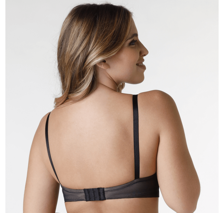 WONDERBRA spirit tribal mix longline triangle push up przedŁuŻony biustonosz koronkowy