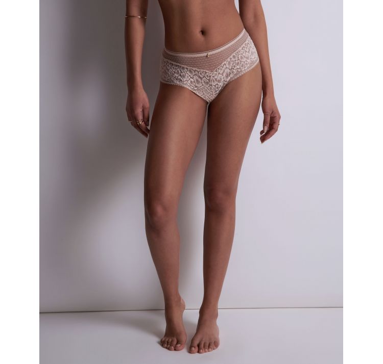 AUBADE PARIS illusion fauve koronkowe szorty st. tropez