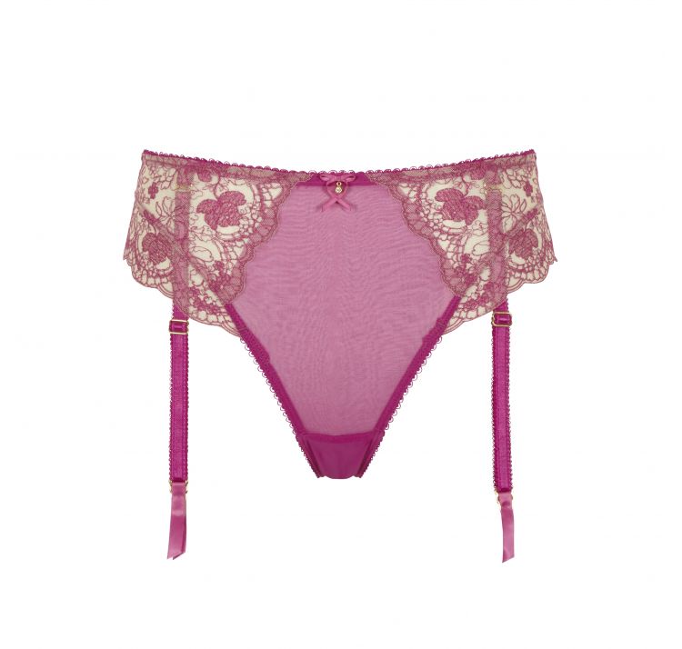 CLEO BY PANACHE daphne koronkowe majtki z pasem do poŃczoch