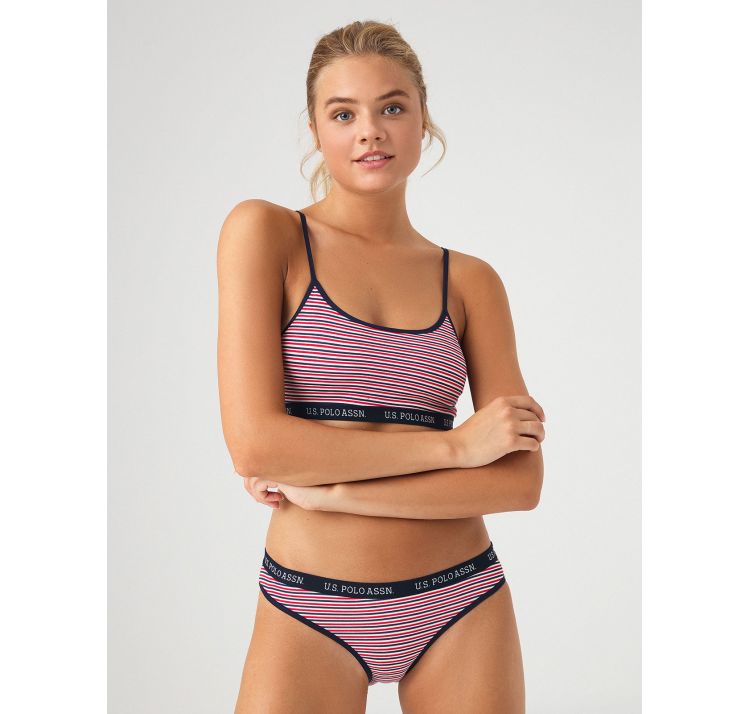 U.S. POLO ASSN. stretch cotton komplet biustonosz+majtki baweŁna
