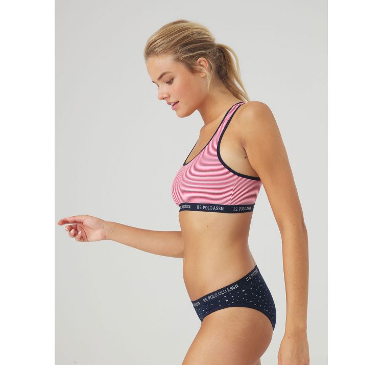 U.S. POLO ASSN. stretch cotton komplet biustonosz+majtki baweŁna