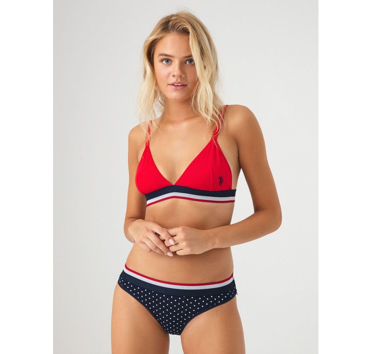 U.S. POLO ASSN. stretch cotton komplet biustonosz+majtki baweŁna