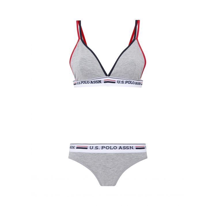 U.S. POLO ASSN. stretch cotton komplet biustonosz+majtki baweŁna