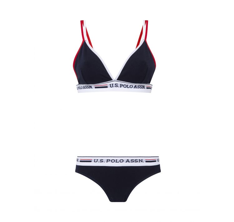 U.S. POLO ASSN. stretch cotton komplet biustonosz+majtki baweŁna