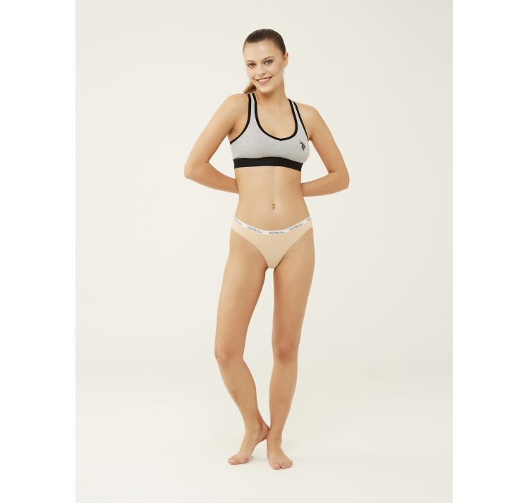 U.S. POLO ASSN. stretch cotton stringi damskie zestaw 3 sztuki