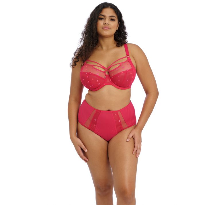 ELOMI sachi miĘkki biustonosz z haftem i paskami na dekolcie