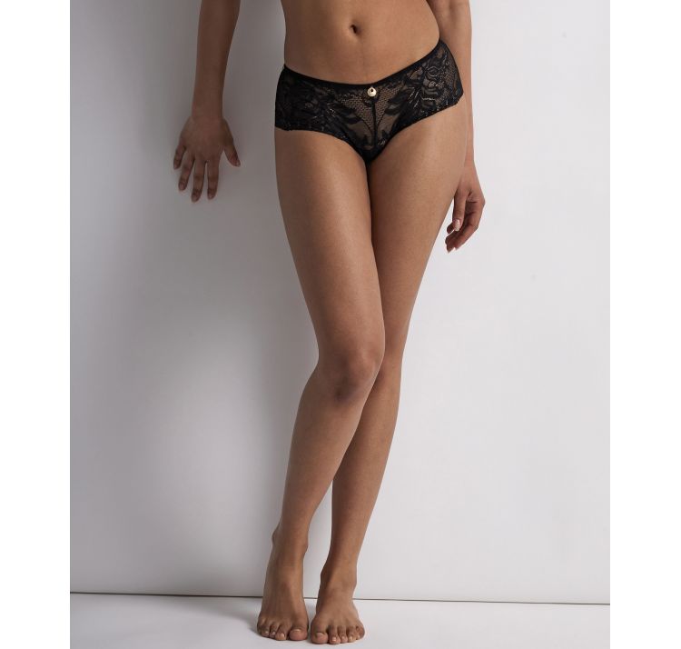 AUBADE PARIS gold pleasure koronkowe szorty saint-tropez z ŁaŃcuszkiem