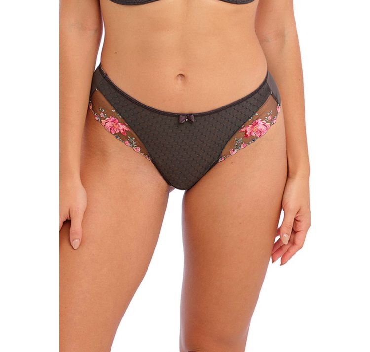 FANTASIE adrienne haftowane w kwiaty stringi brazyliany z bezszwowym tyŁem