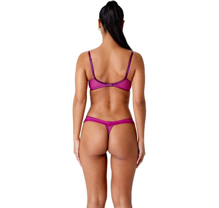 GOSSARD swirl koronkowe stringi