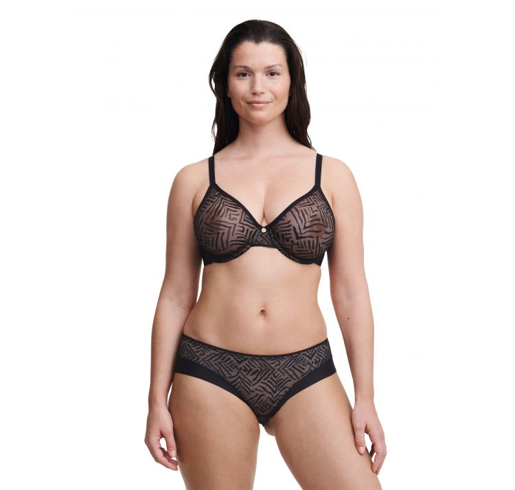 CHANTELLE graphic allure koronkowy biustonosz z tŁoczonĄ miskĄ