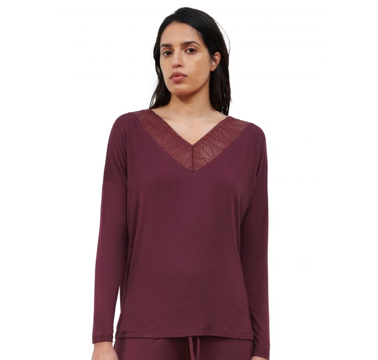 FEMILET jazz gÓra od piŻamy z modalu z koronkĄ tencel