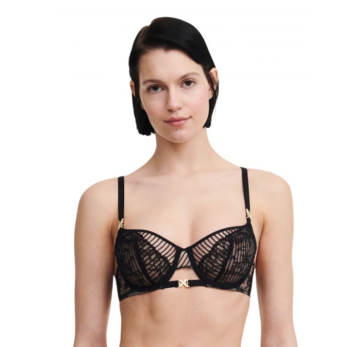 CHANTELLE X txture koronkowy biustonosz half cup