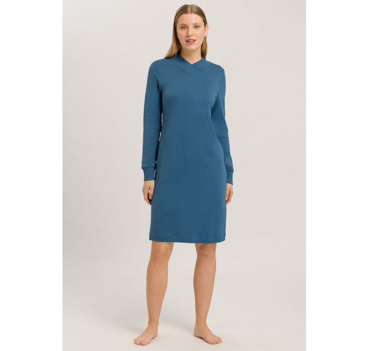 HANRO loane baweŁniana koszula nocna z kieszeniami