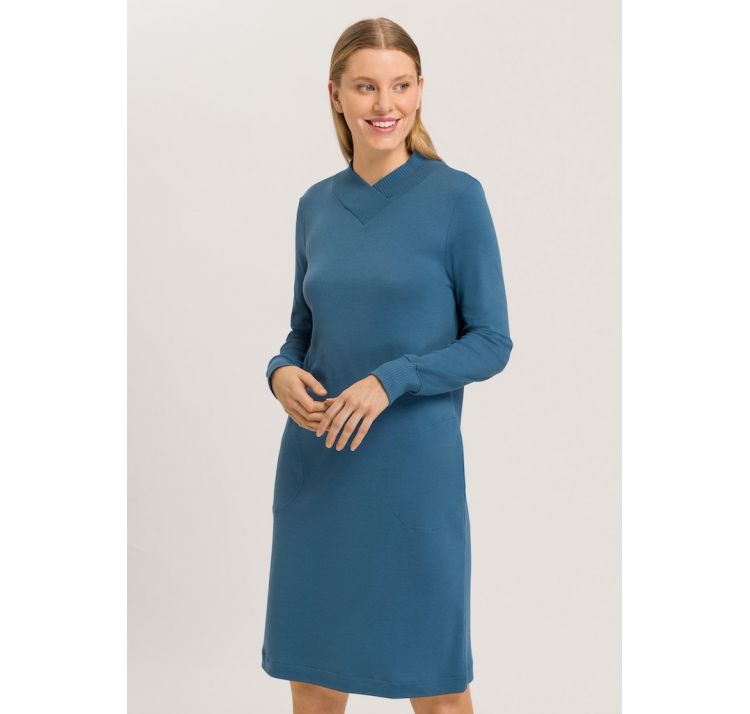 HANRO loane baweŁniana koszula nocna z kieszeniami