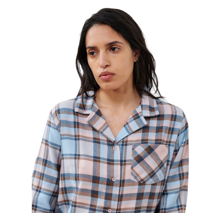 FEMILET heat heat gÓra od flanelowej piŻamy z dŁugim rĘkawem baweŁna