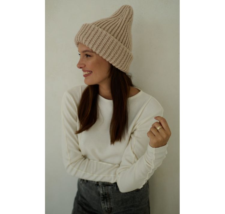 SLEEPLESS IN WARSAW czapka woolie wiskoza i weŁna merino