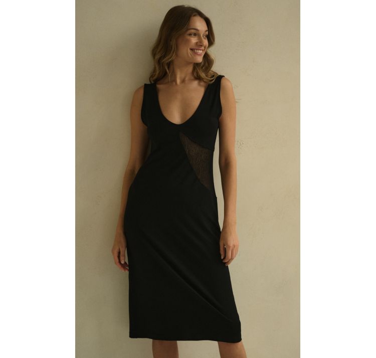 SLEEPLESS IN WARSAW koszulka nocna jassmine wiskoza bambusowa