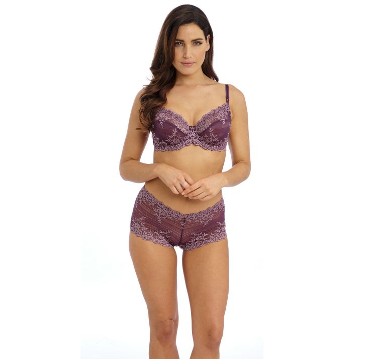 WACOAL embrace lace koronkowe szorty boyshort