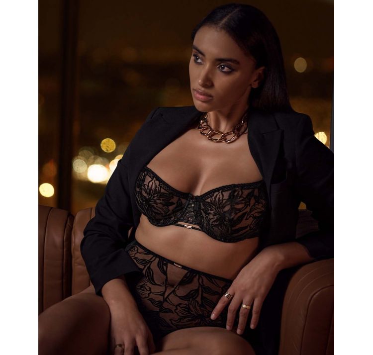 AUBADE PARIS coeur a corps koronkowe figi z wysokĄ taliĄ