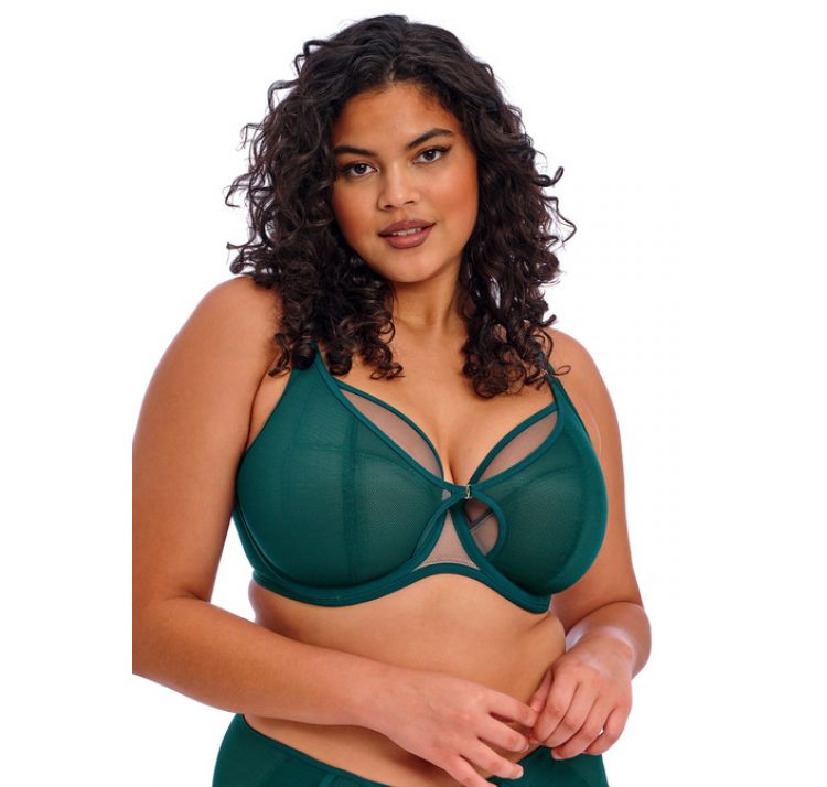 ELOMI kintai tiulowy biustonosz plunge bra
