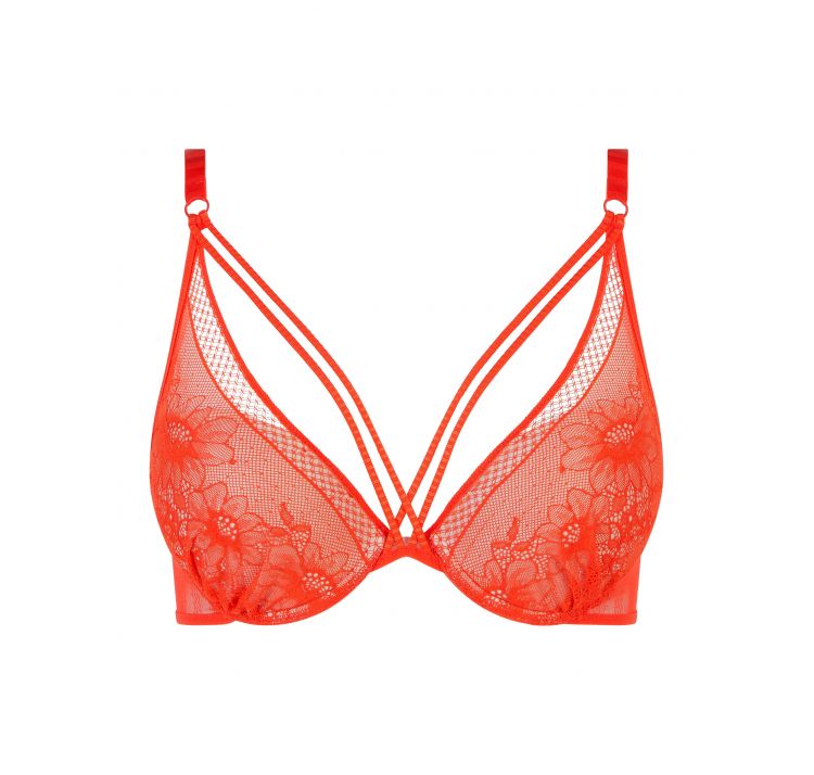 PASSIONATA rebecca koronkowy lekko usztywniany biustonosz plunge