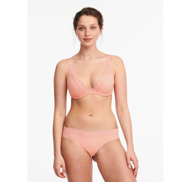 PASSIONATA brooklyn biustonosz koronkowy plunge t-shirt bra