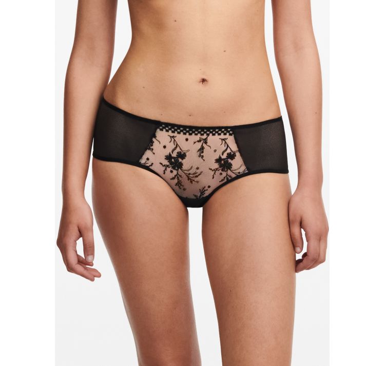 PASSIONATA suzy koronkowe szorty z kwiatowym haftem