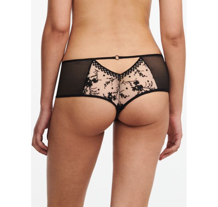 PASSIONATA suzy koronkowe szorty z kwiatowym haftem