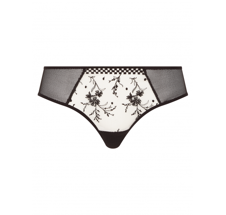 PASSIONATA suzy koronkowe szorty z kwiatowym haftem