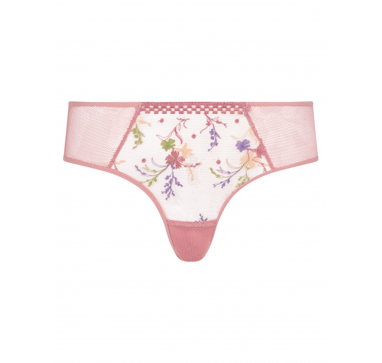 PASSIONATA suzy koronkowe szorty z kwiatowym haftem