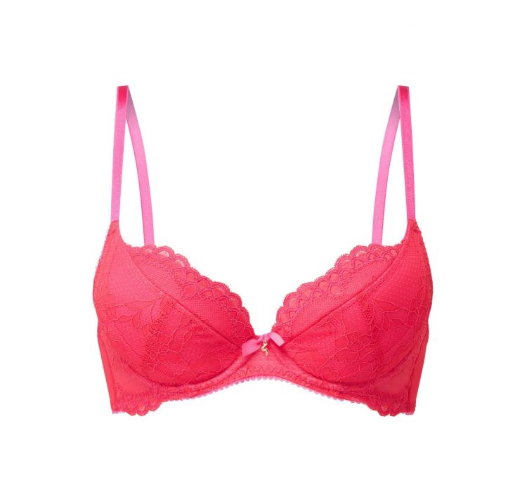 GOSSARD superboost lace plunge bra usztywniany biustonosz
