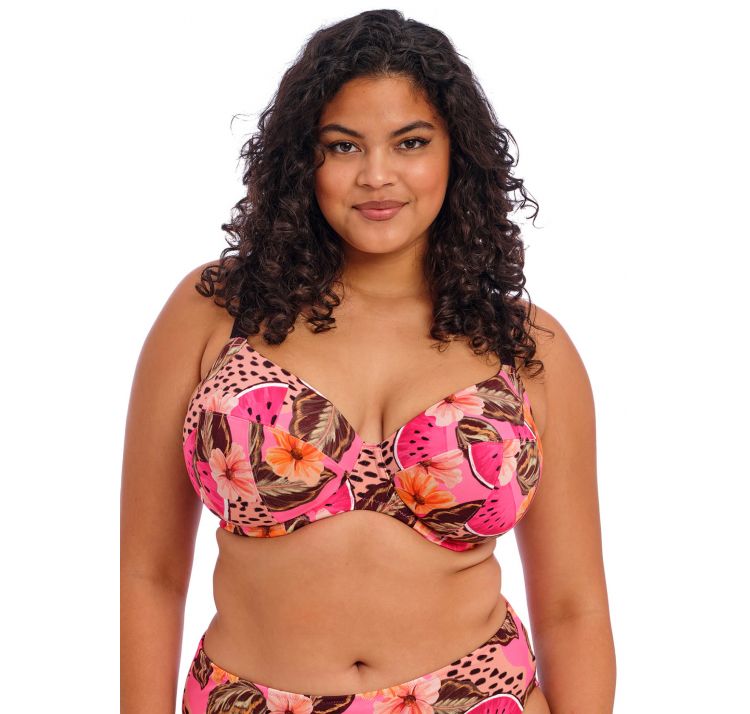 ELOMI SWIM cabana nights gÓra od bikini uw plunge bikini top