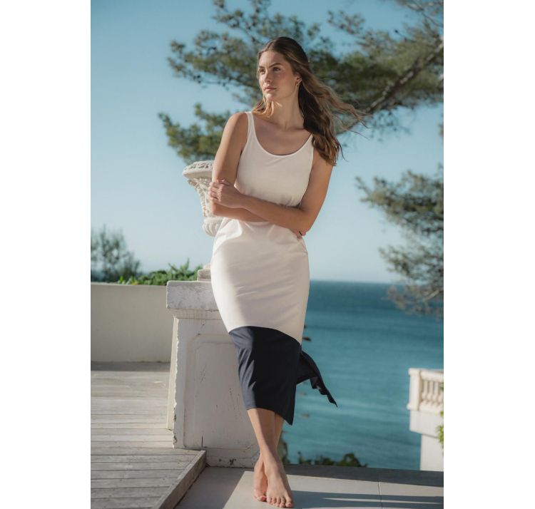 HANRO laura koszula bez rĘkawÓw 130 cm baweŁna z modalem